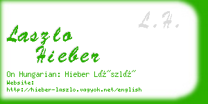 laszlo hieber business card